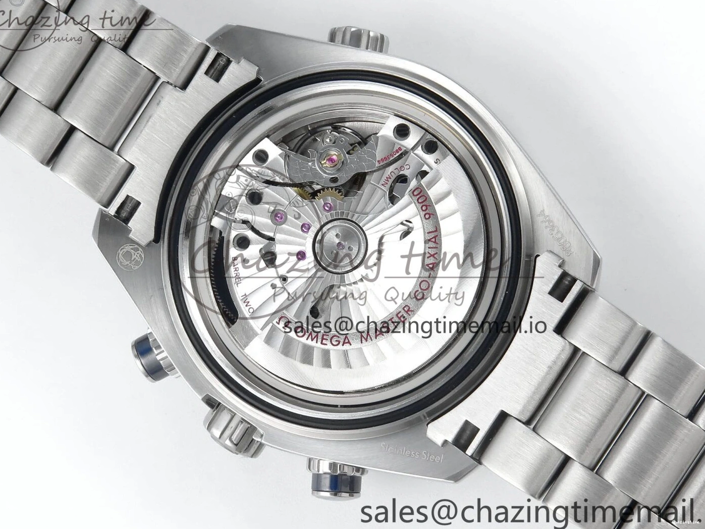 0319 Planet Ocean Master Chronometer 600M 45.5mm SS SCF 1:1 Best Edition Blue Bezel Blue Dial on SS Bracelet A9900 Super Clone Lightweight 7676